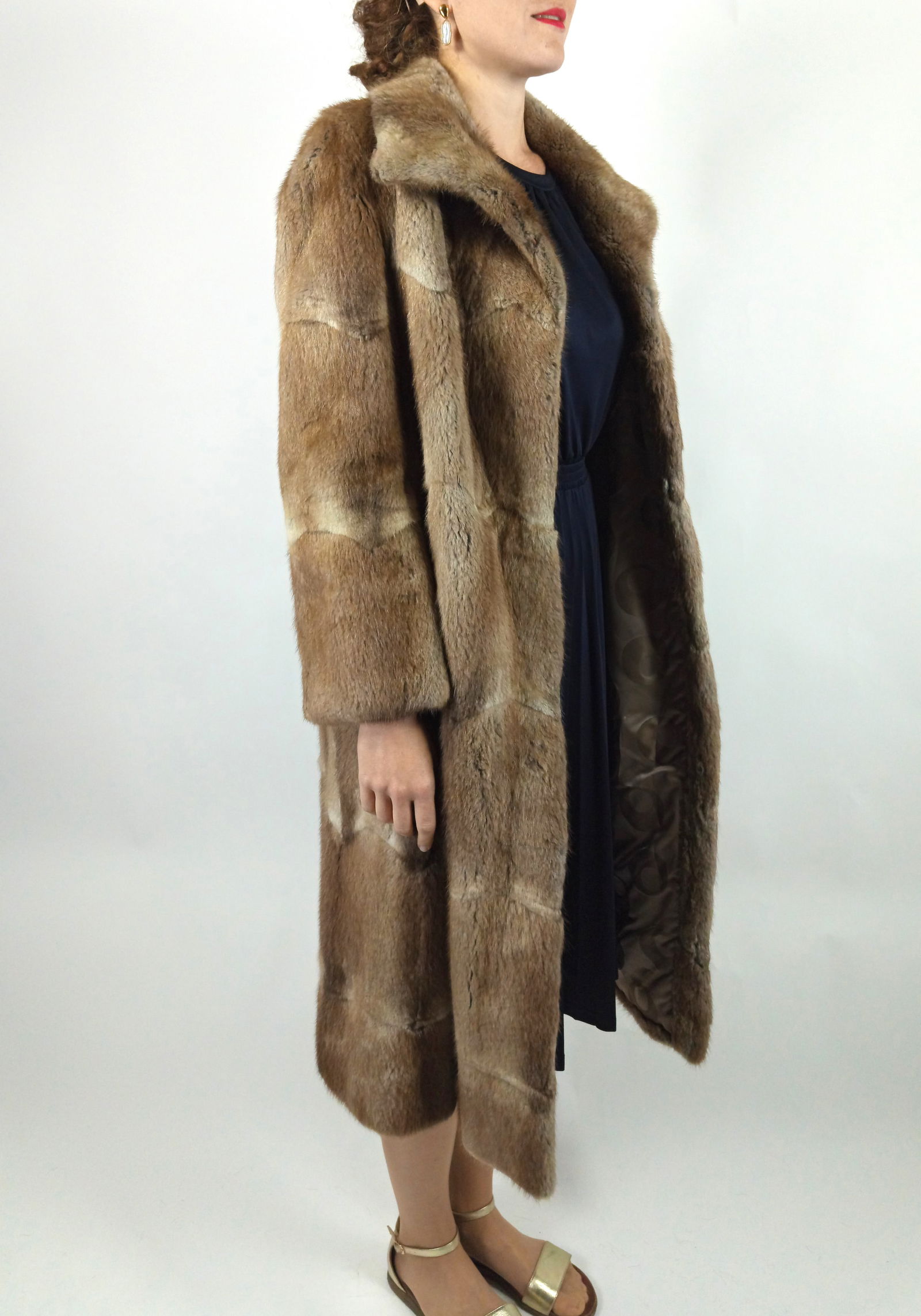 PLANTINUM MINK & BLACK KARABUL FUR JACKET EU: XL; US: 20 - 6