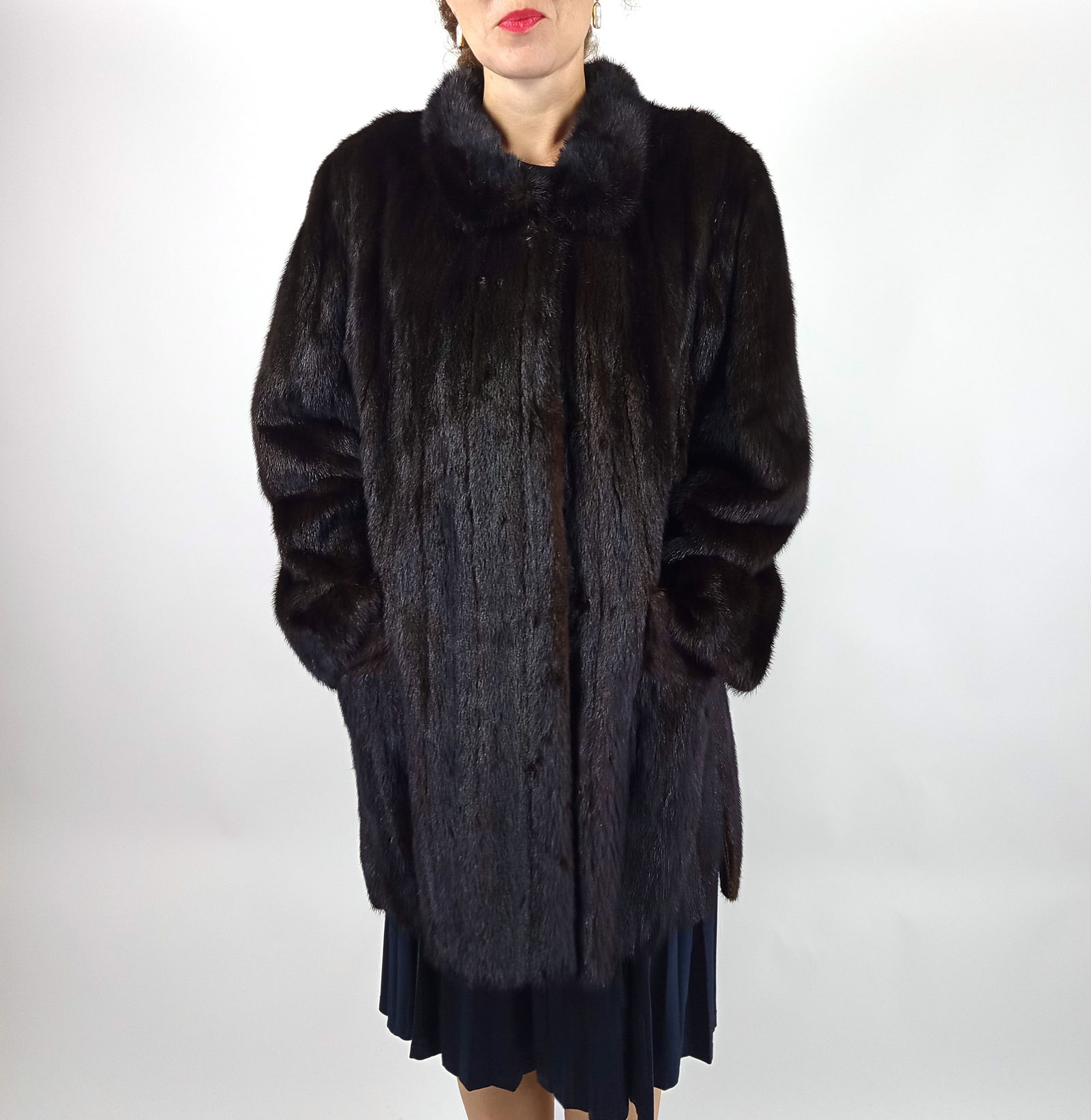 BLACK KARABUL FUR JACKET EU: S - US:6 - 9