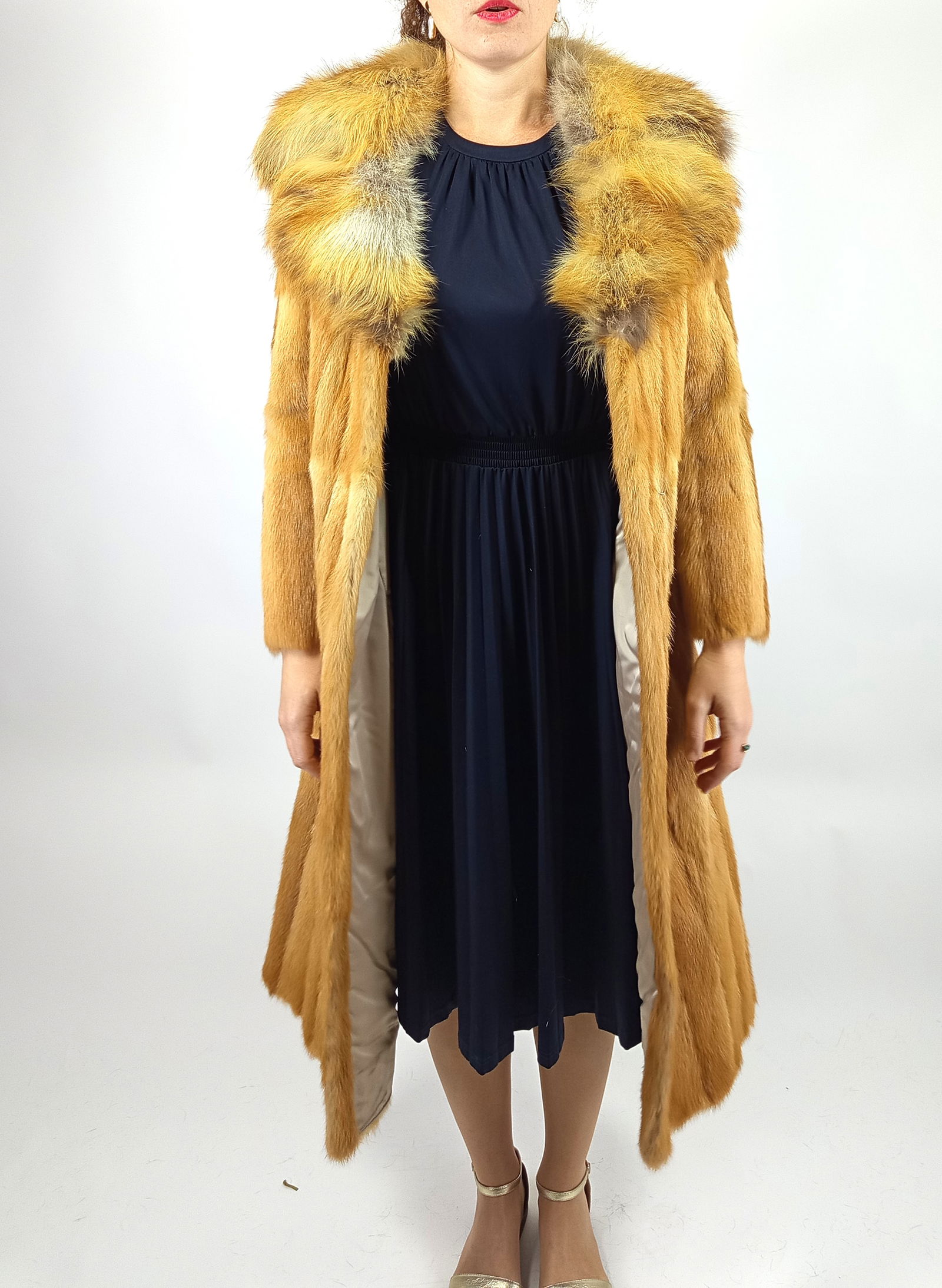 MAHOGANY MINK FUR COAT EU: XXL ; US: 24 - 9