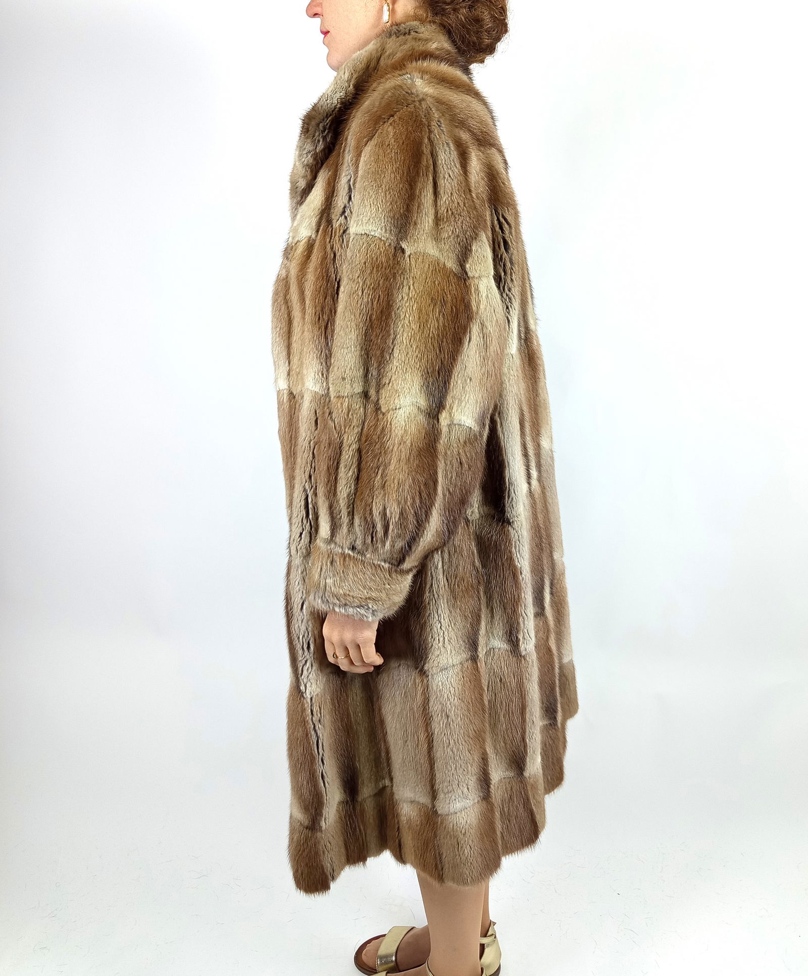 GOLDEN MINK GOLDEN FOX FUR COAT EU: ; US: - 9