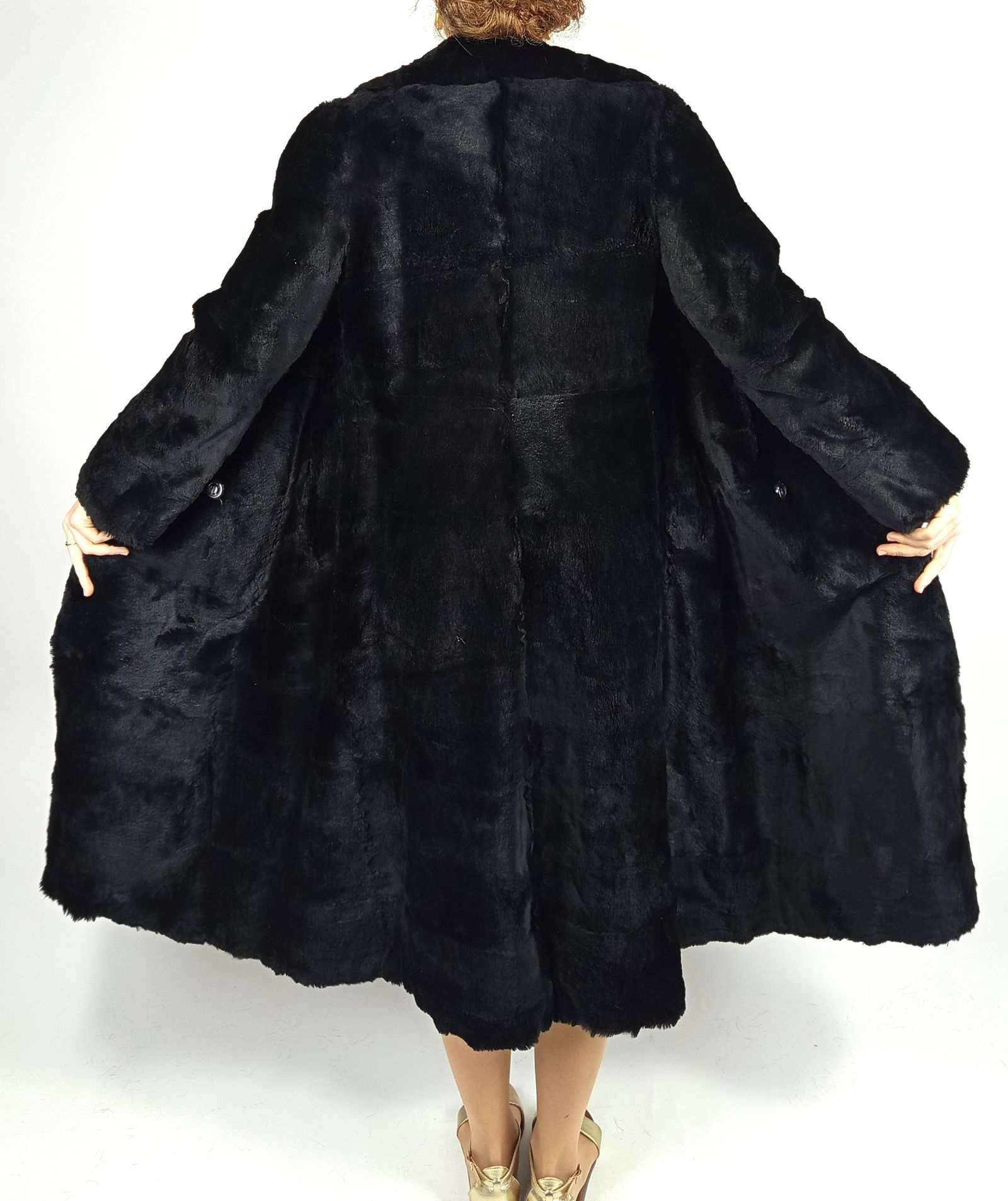 WHITE & PLATINUM MINK FUR JACKET EU: XL ; US: 20 (1 of 10)