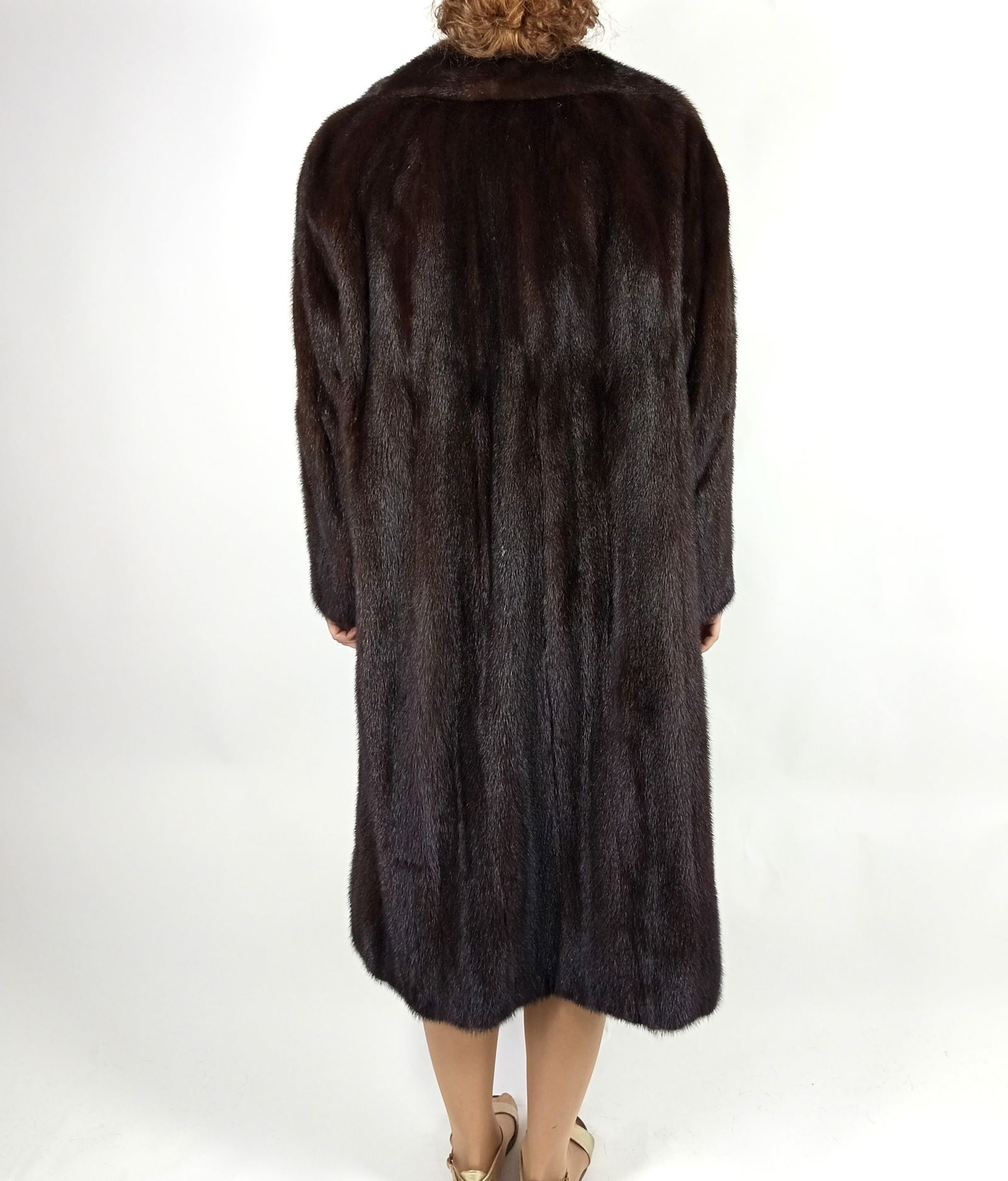 BROWN MINK JACKET EU: XL - US:20 - 5