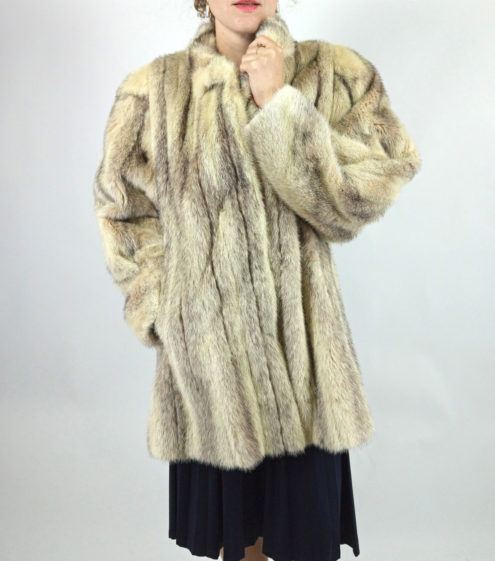 REVERSABLE LAPIN FUR JACKET EU: S ; US: 8 - 11