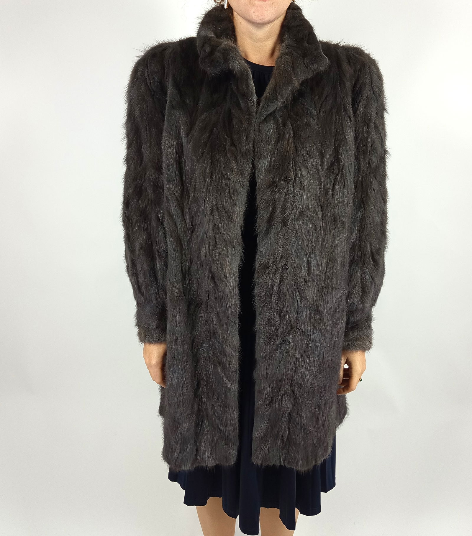 PLATINUM MINK FUR JACKET EU: L - US:18 - 5