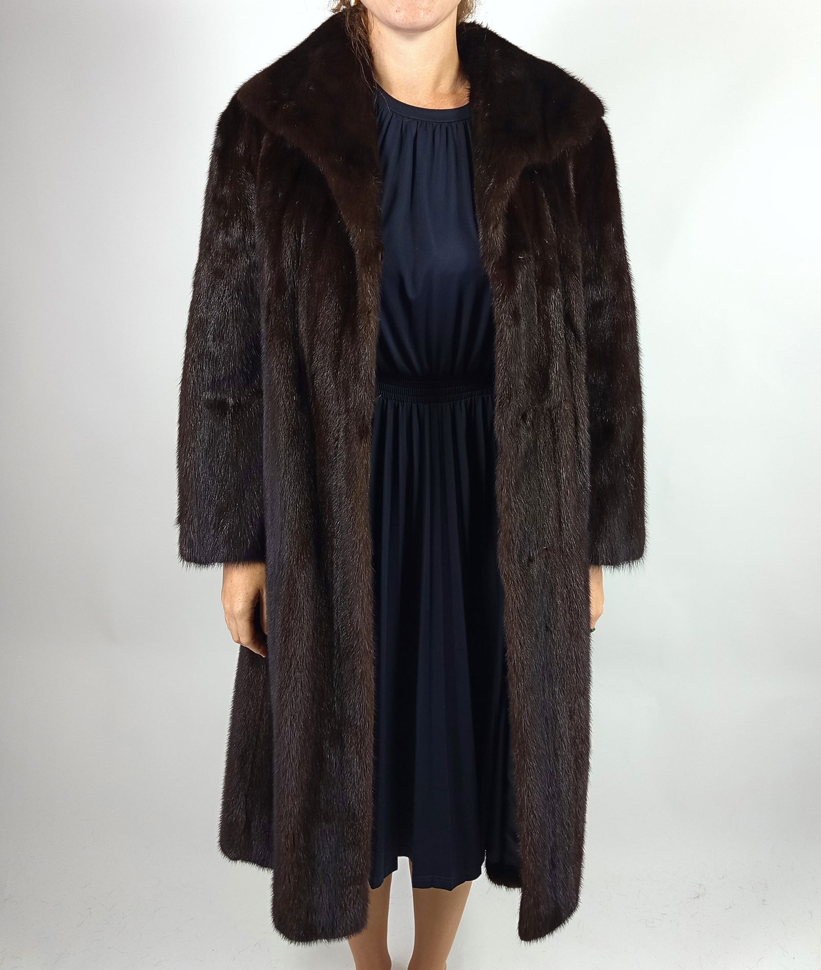 BLACK KARABUL FUR COAT EU: M - US:14 - 3
