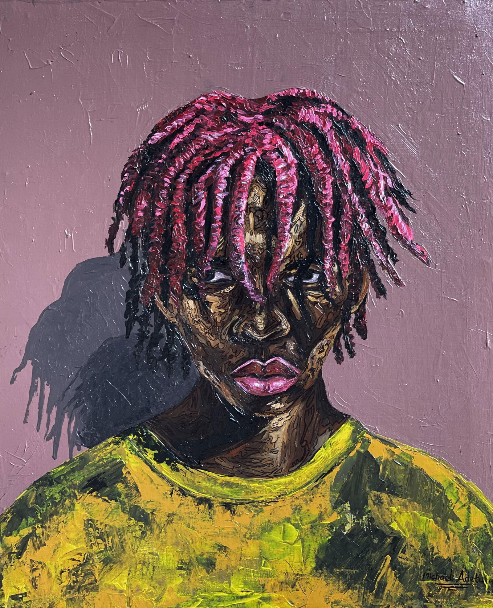 Michael Adetula, Cast Aside 1 -21st Century Contemporary, Figurative Portrait Africa Modern Woman, - 2