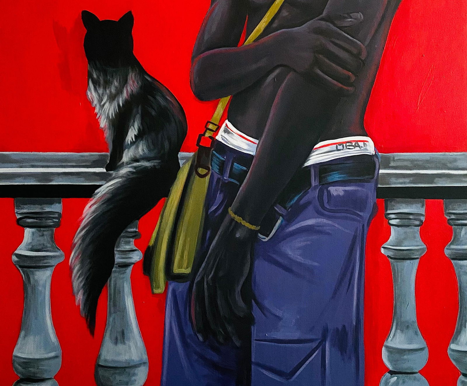 Aladejare Ayodeji, My Secret is Safe With You -21st Century, Surrealism, Figurative, Men and Animal, - 3