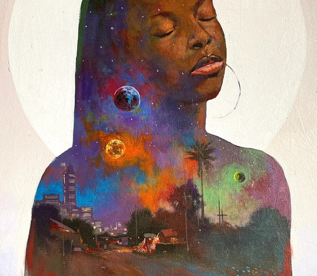 Gbelekale Azeez, Beyond This Earth (Life Within) - 21st Century, Contemporary, Figurative, Nature, - 3