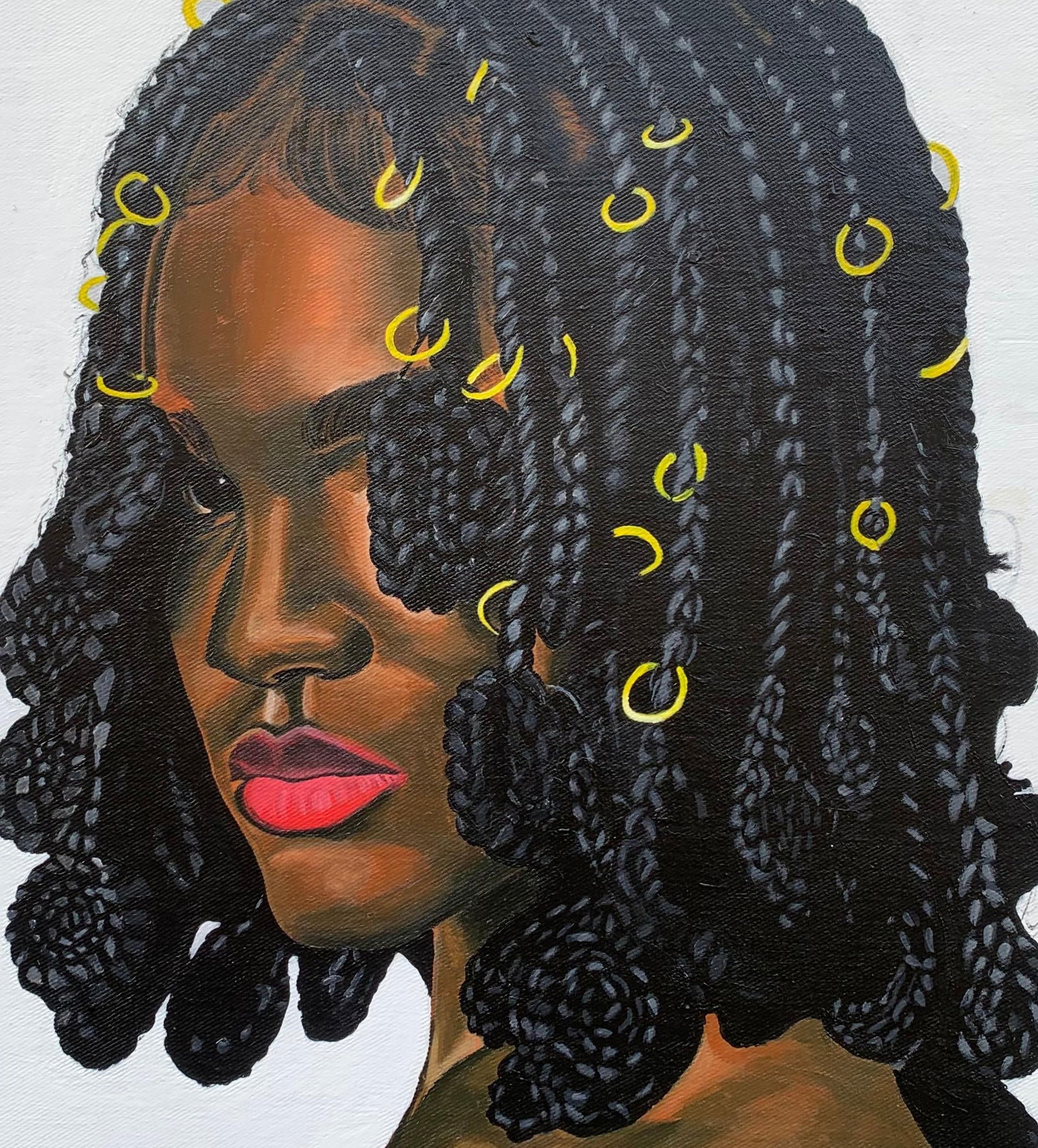 Awofadeju Solomon, Never Back Down - 21st Century, Contemporary, Figurative Portrait, Women, Africa, - 3