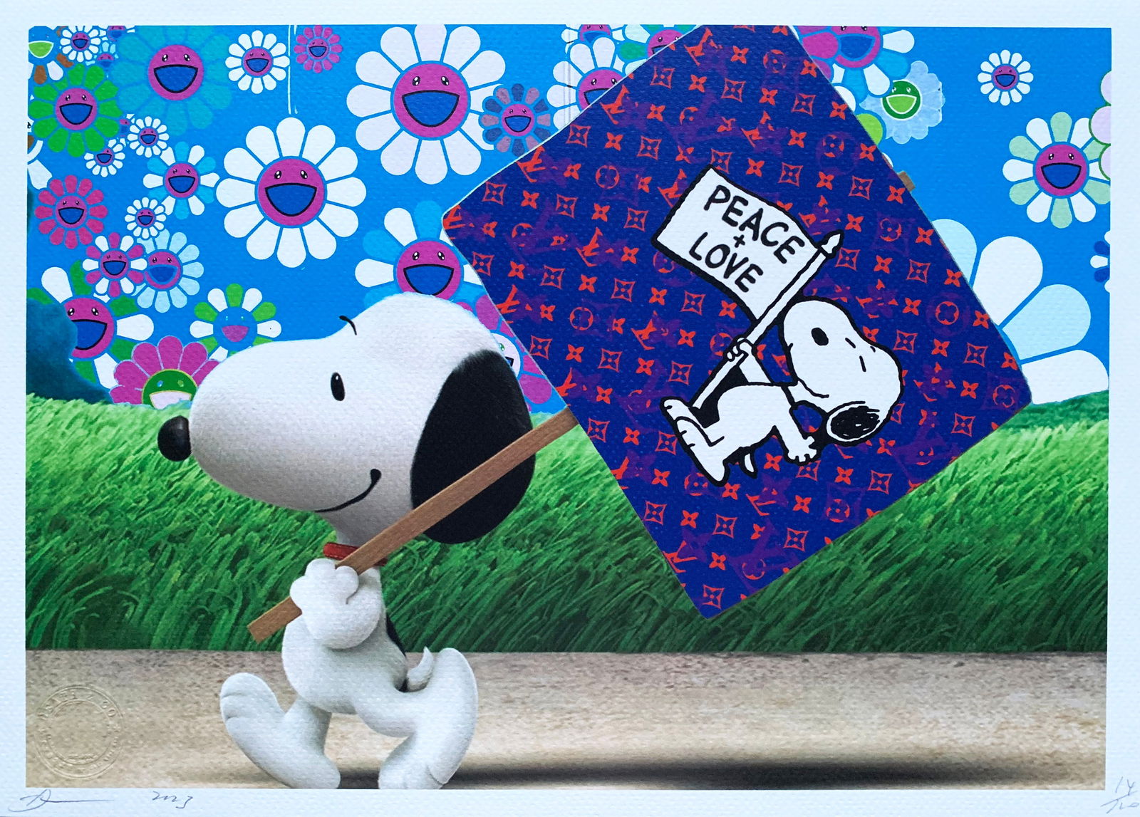 Death NYC Snoopy: Title:Death NYC SnoopyDate/Period:21st CenturyMaterials:Giclee on Fine art 300 gsm paperSize:17 3/4 x 12 1/2 inchesDescription:Artist: Death NYC, limited edition giclee on paper, out of eddition of