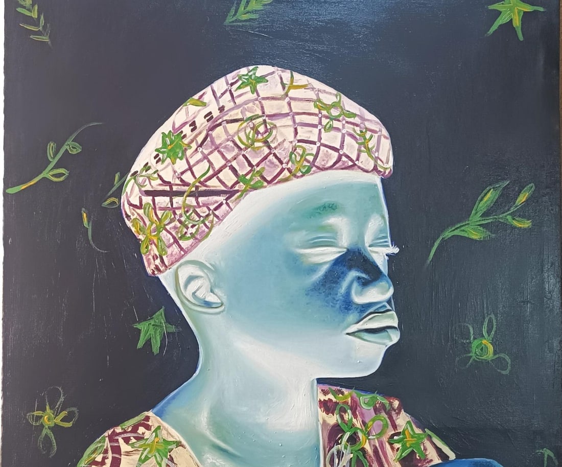 Mayowa Adekile, Drumming Soul - 21st Century, Contemporary, Figurative, Music, Men, Africa Drum, - 5