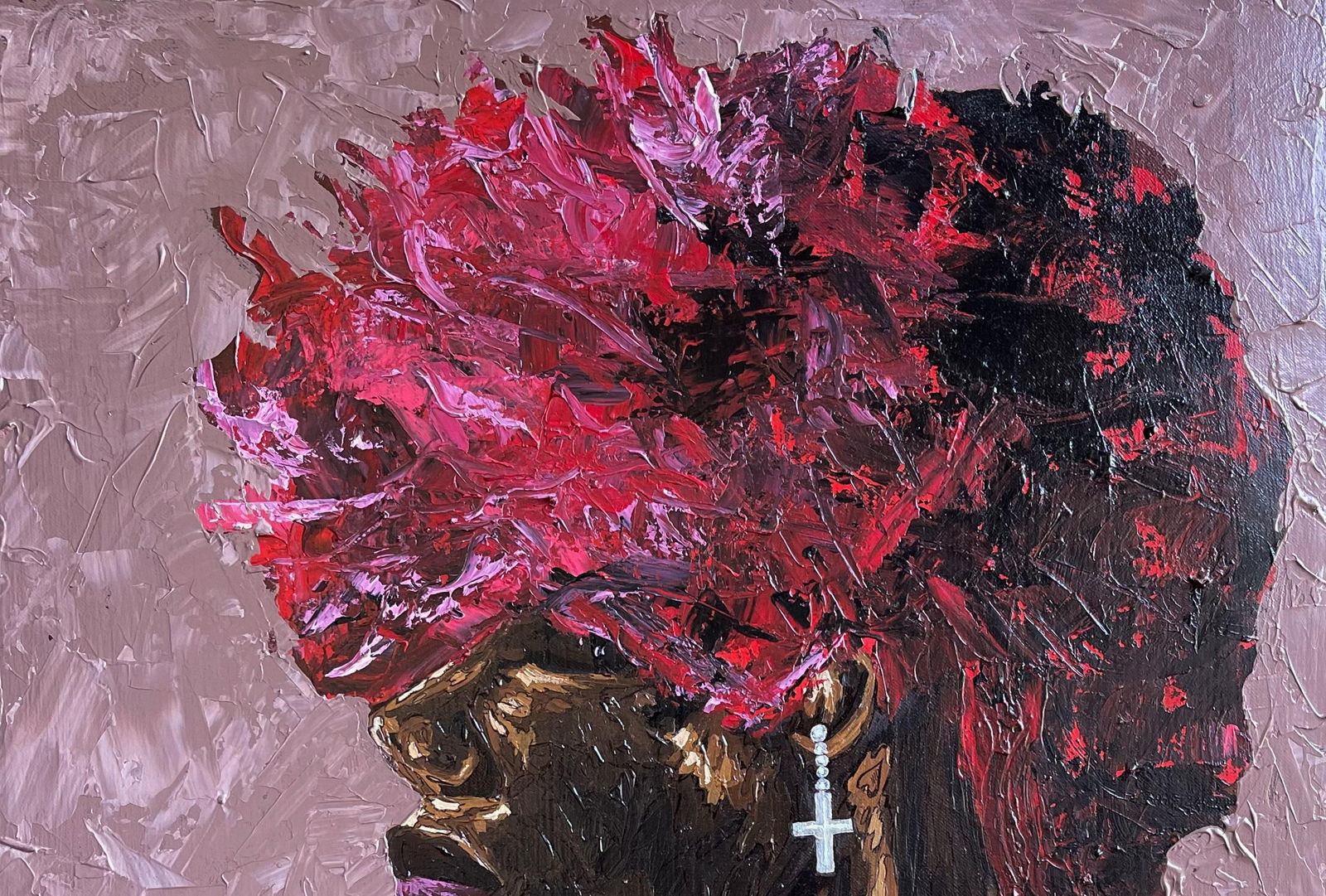 Michael Adetula, Cast Aside 2 -21st Century Contemporary, Figurative Portrait Africa Modern Woman, - 3