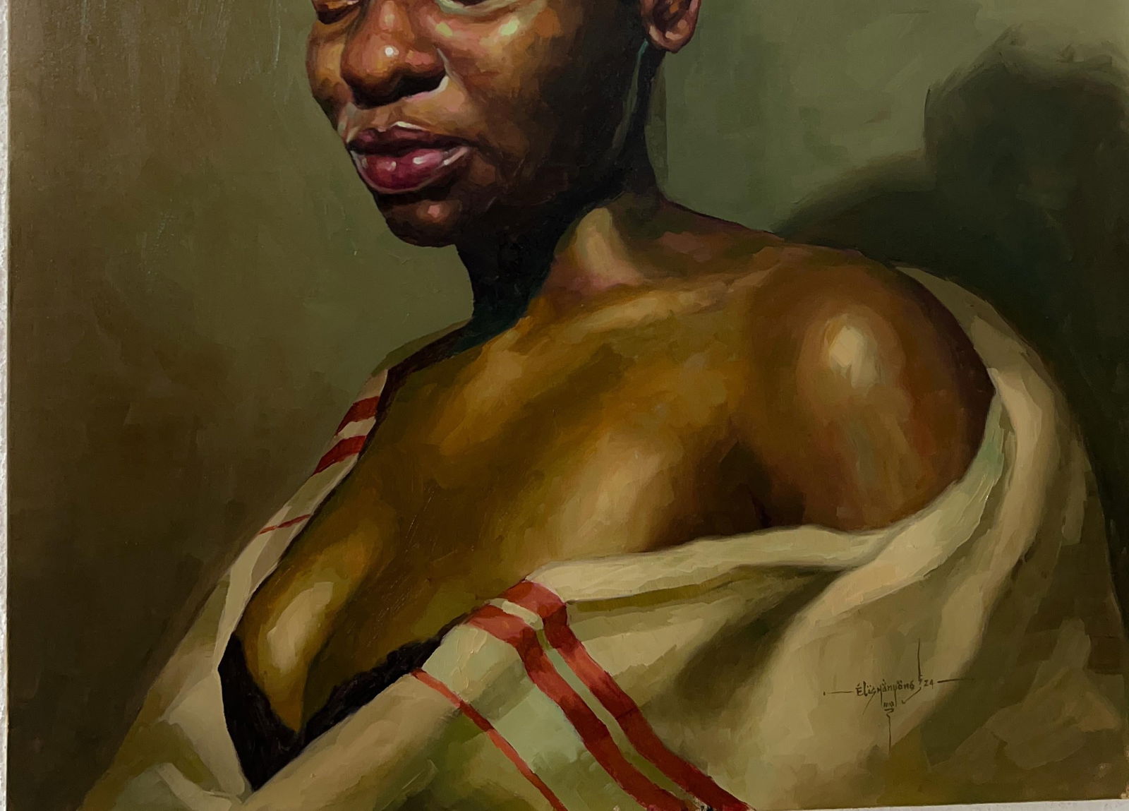 Elisha Nyong, Bohemian - 21st Century, Contemporary, Figurative, Surrealism, Africa, Women, 2024 - 2