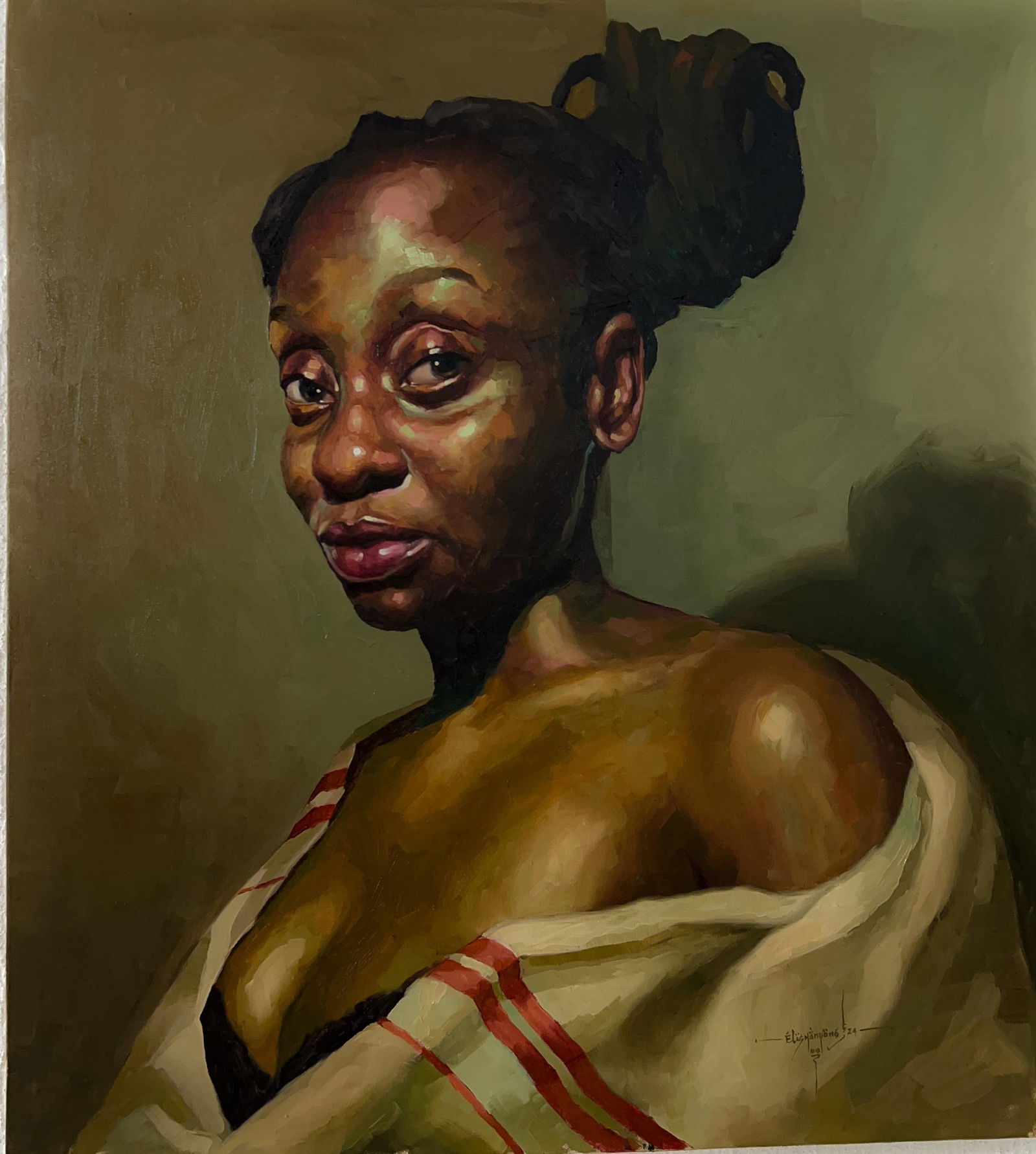 Elisha Nyong, Bohemian - 21st Century, Contemporary, Figurative, Surrealism, Africa, Women, 2024 - 4