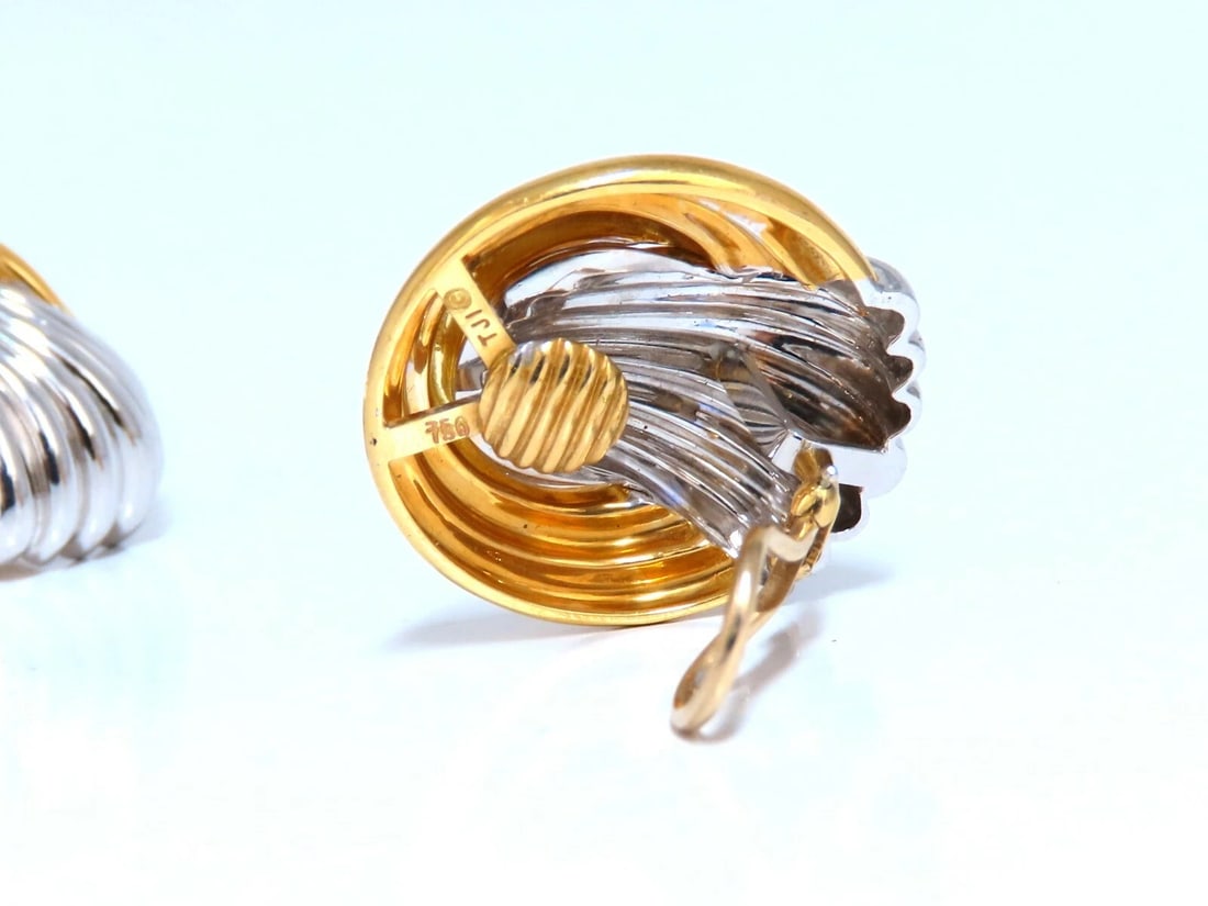 18Kt Gold Prime Classic Knocker Clip Earrings Pierce-less** - 4