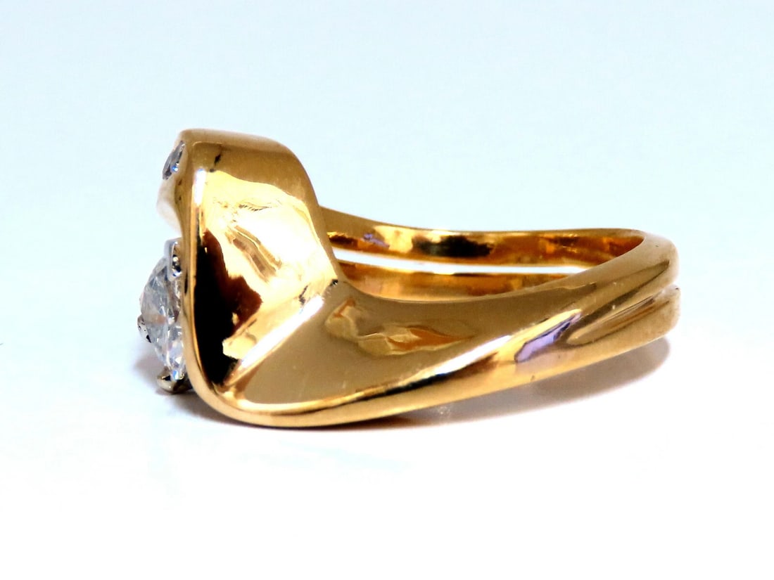 GIA certified .61ct Natural Heart Diamond Ring 14kt Classic G/I1** - 5