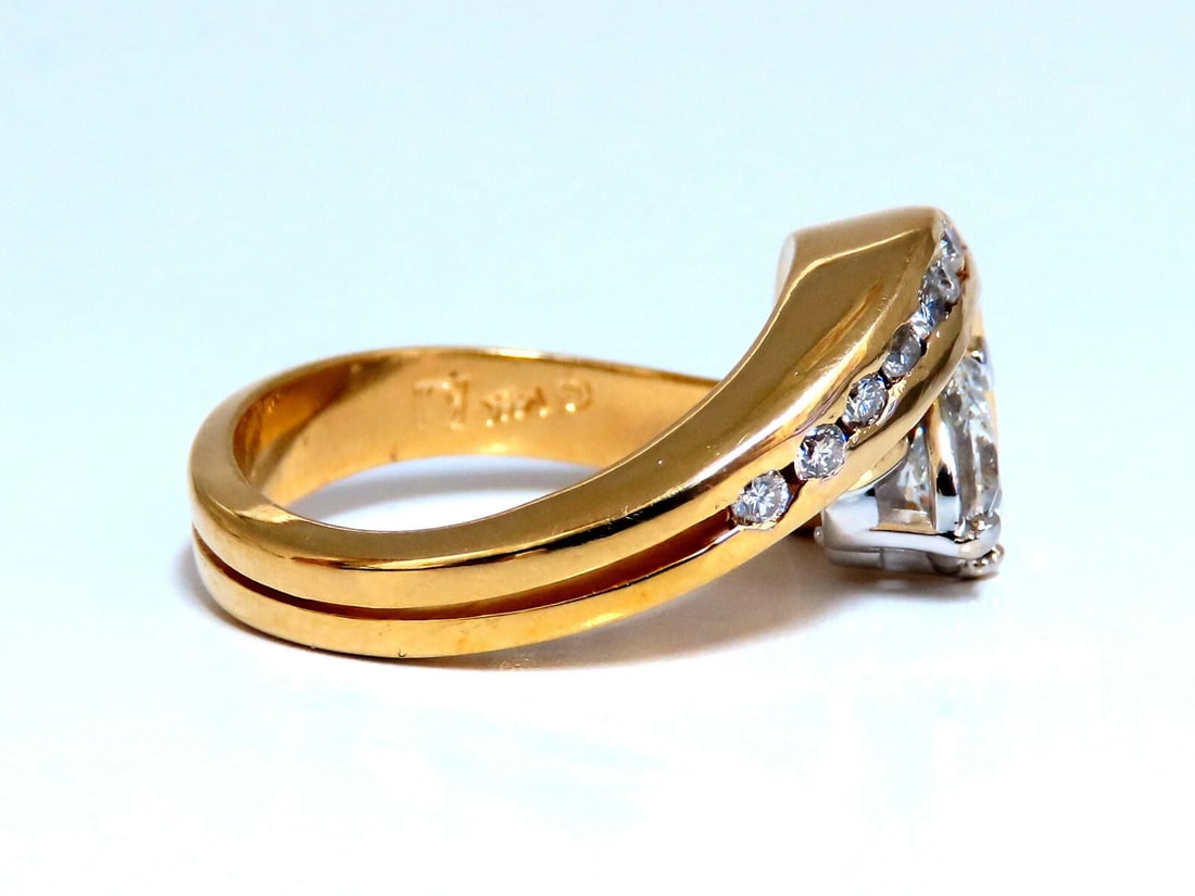 GIA certified .61ct Natural Heart Diamond Ring 14kt Classic G/I1** - 6