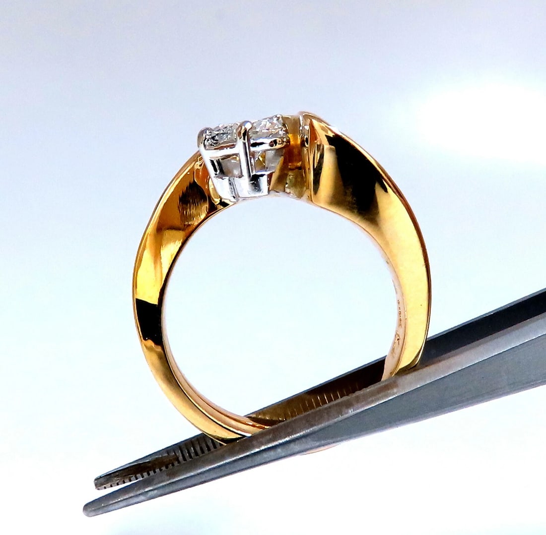 GIA certified .61ct Natural Heart Diamond Ring 14kt Classic G/I1** - 8