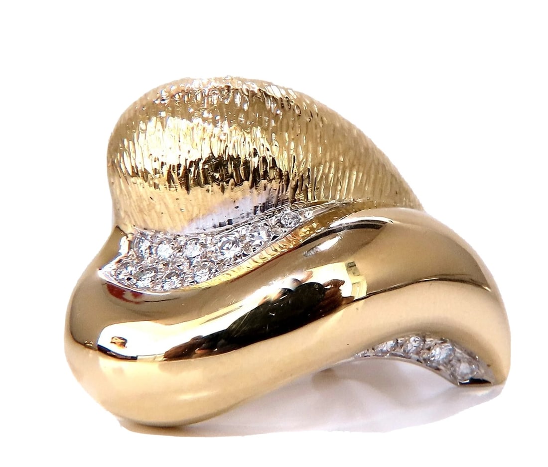 Caravelli .50ct Natural Dome Heart Diamond Earrings 18kt** - 3