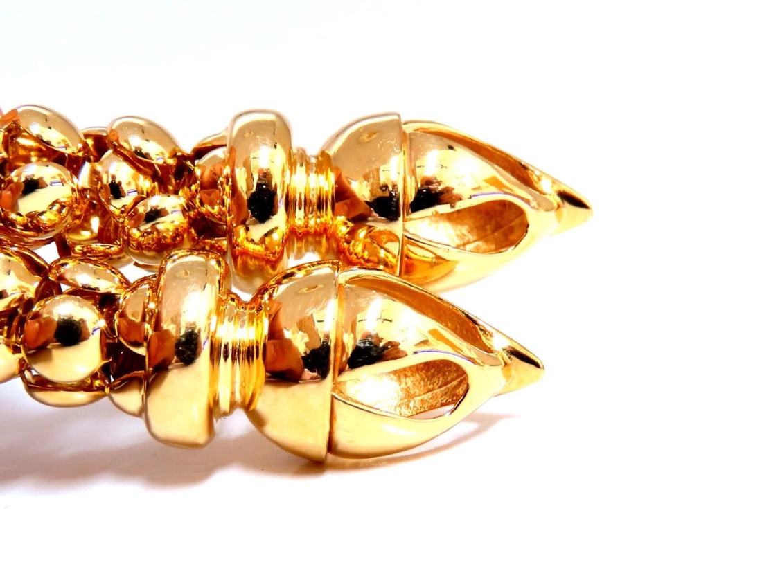 1.07ct Natural Round Diamond Bolo Link Necklace 14kt** - 5