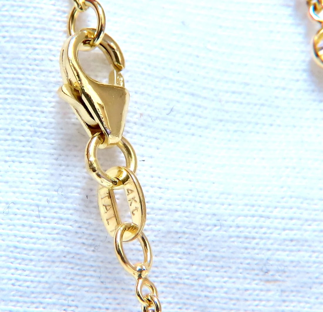 9.50ct Natural Fancy Color Diamonds Cross Yard Necklace 14kt Rosary** - 7