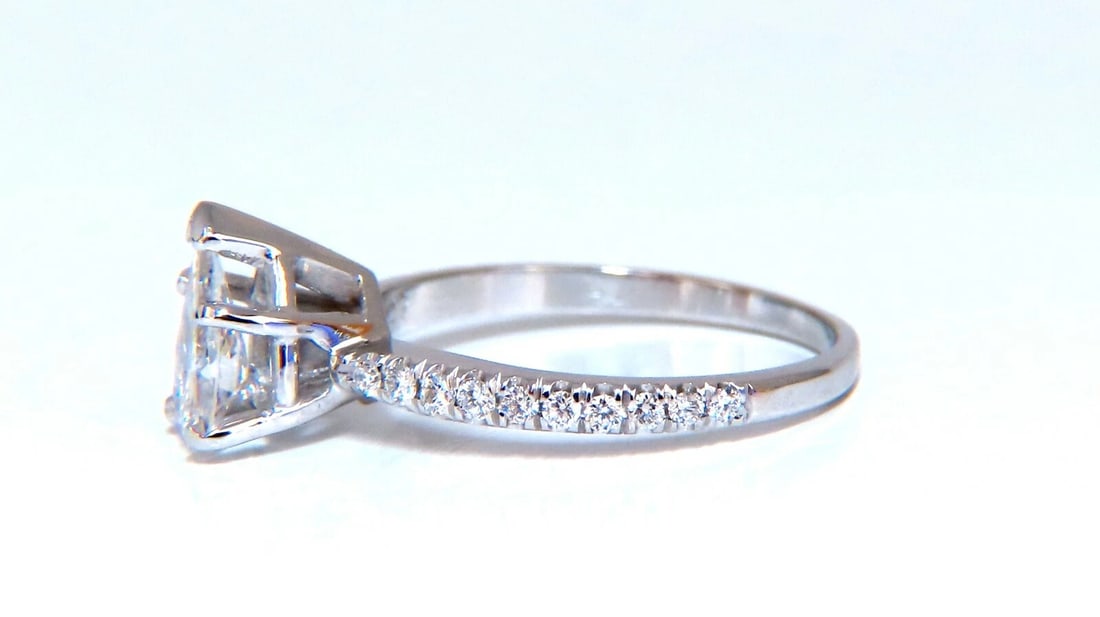 GIA Certified .54ct Natural Pear Shaped Diamond Ring 14kt** - 7