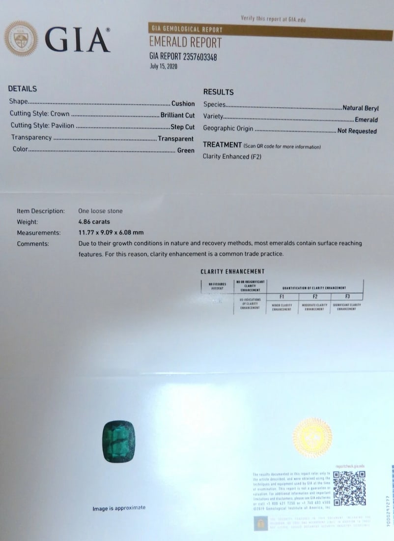 GIA Certified 4.86ct natural green emerald diamonds ring 14kt Halo Prime - 7
