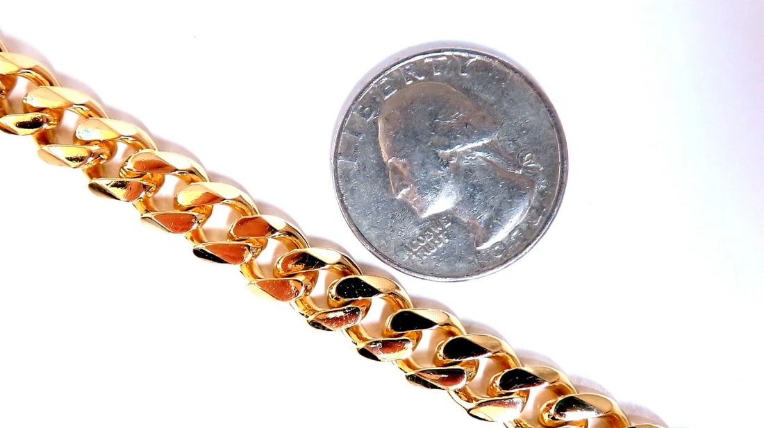 Modified Cuban Link Bracelet 14kt 39 Grams 8 Inch** - 4