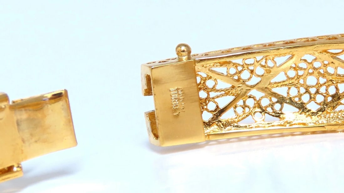 Filigree Bangle Bracelet 14kt** - 6
