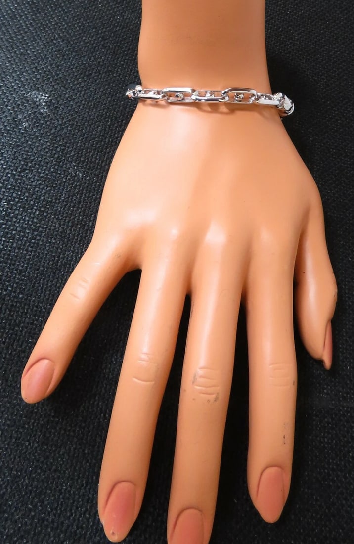 14kt Gold Rolling Balls Chain Link Bracelet Masculine Prime 9.25 inch** - 7