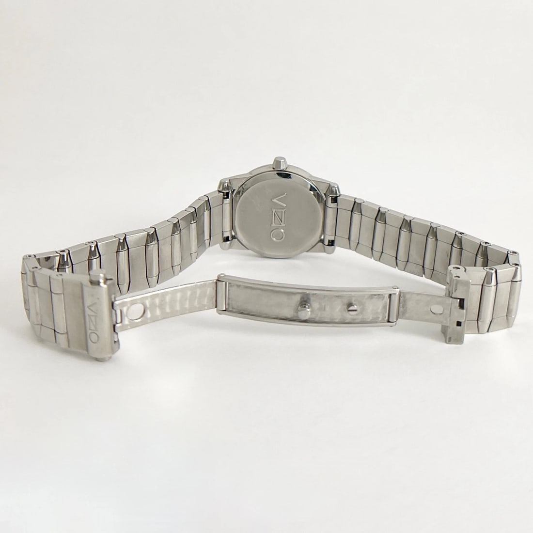 Movado Vizio Diamond Bezel Black Dial Stainless Steel Watch, 25 mm - 9