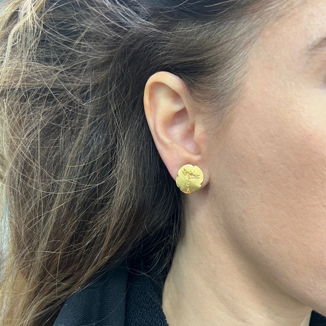 Tiffany & Co. Italian Dragonfly Drop Stud Earrings 18K Yellow Gold, 10.56 Grams - 3