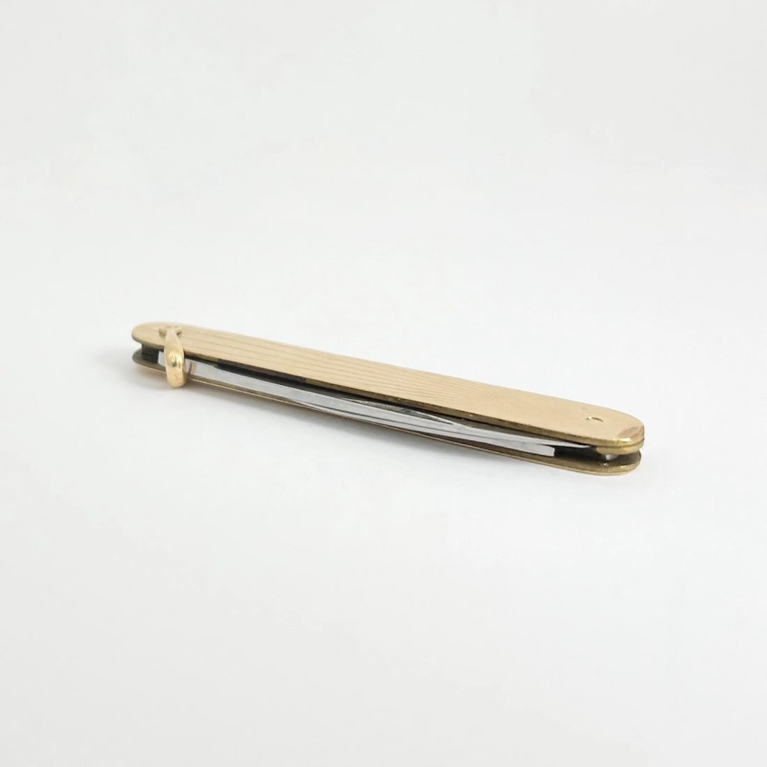 Latama Italy 2-Blade Pocket Knife 14K Yellow Gold Stainless Steel, 17.66 Grams - 5