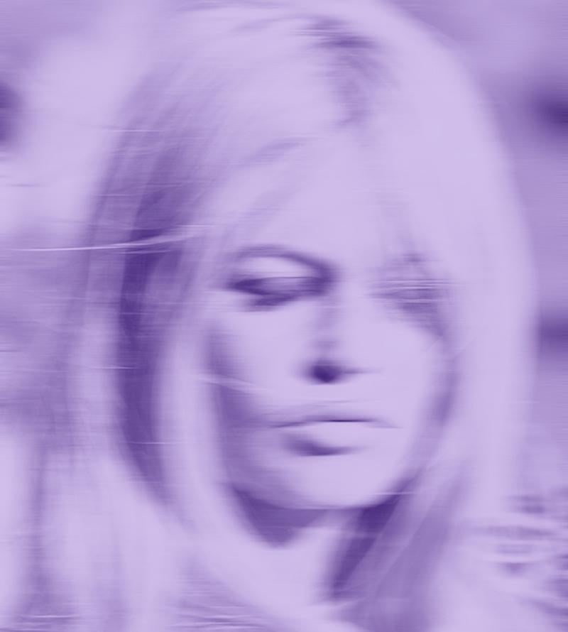 Bardot Blur Lavender by BATIK: 2022: Title: Bardot Blur Lavender by BATIK: 2022 Description: Bardot Blur Lavender 2022 by BATIK Signed and numbered by the artist on front limited to only 5 this size Paper size 44 inches height x 40