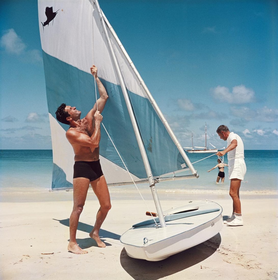 Boating In Antigua' 1961 (Slim Aarons Official Estate Edition): from the Original Transparency dated (1 of 20)