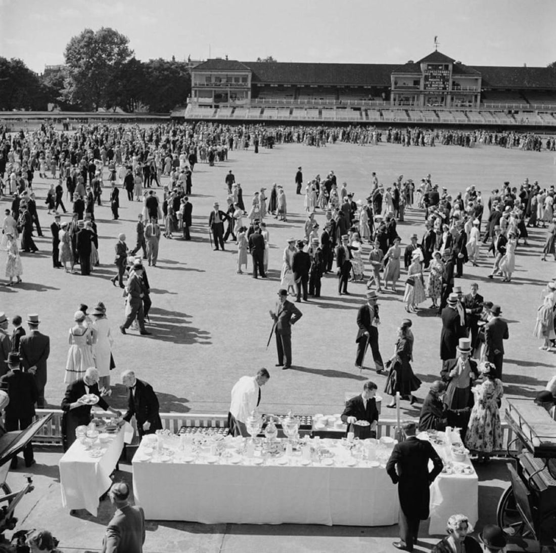 Slim Aarons 'Spectators At Lord’s' Official Limited Estate Edition: 1955 (printed later): Title: Slim Aarons 'Spectators At Lord’s' Official Limited Estate Edition: 1955 (printed later) Description: Spectators At Lord’s' Spectators at a cricket match between the public schools