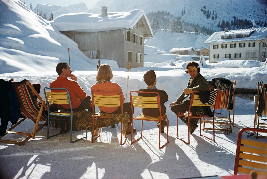 Slim Aarons Limited Estate Edition Relaxing in Lech: 1970 (Printed Later) (1 of 5)