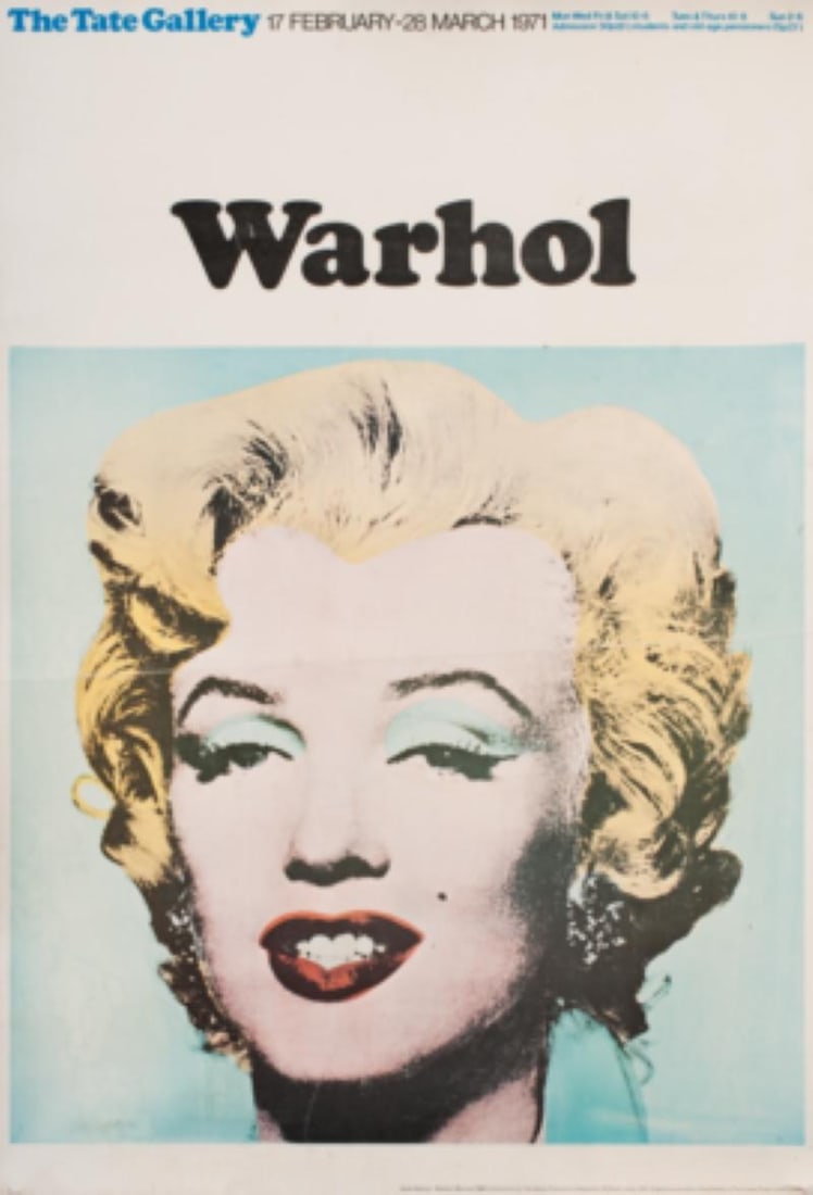Andy Warhol Marilyn Monroe Tate Exhibition 1971 Original Vintage Poster: 1971 - 2