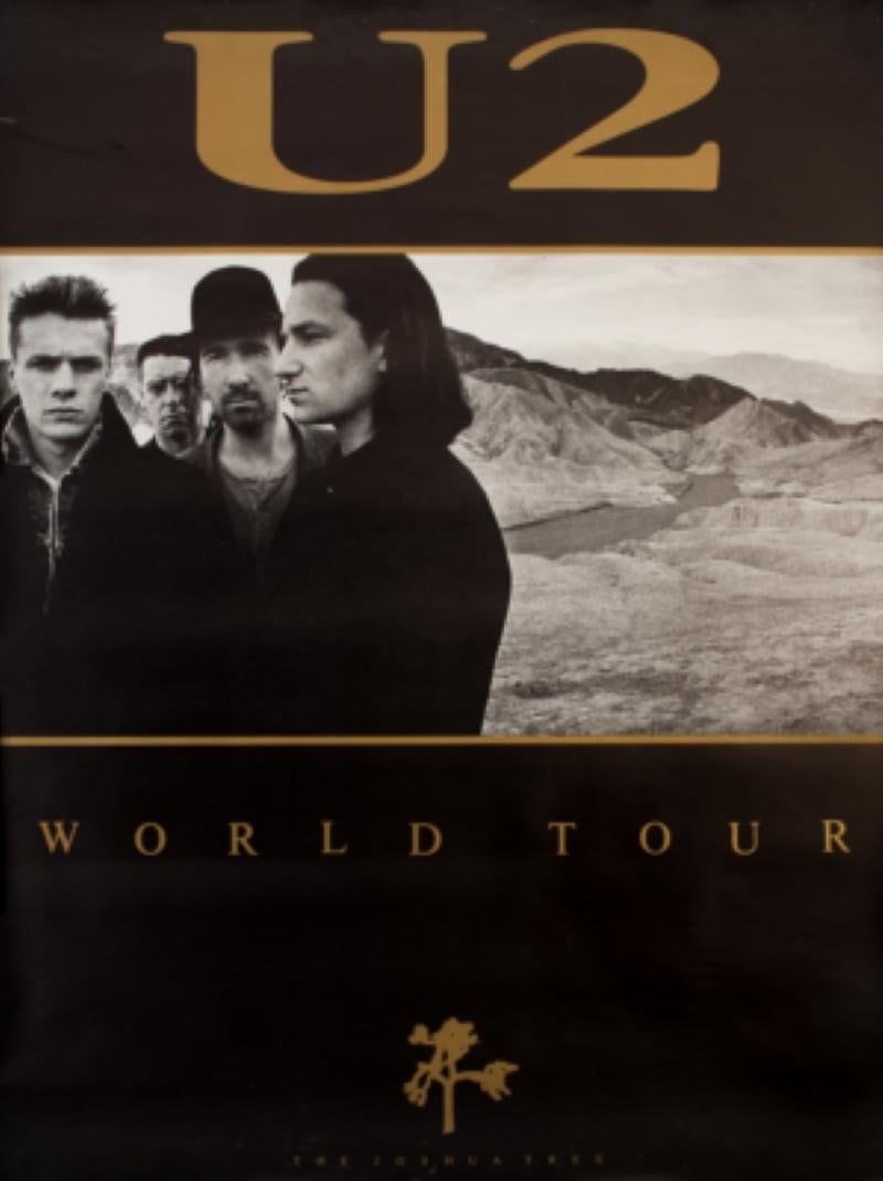 1987 U2 Joshua Tree Official World Tour Original Vintage Poster: 1987 (1 of 4)