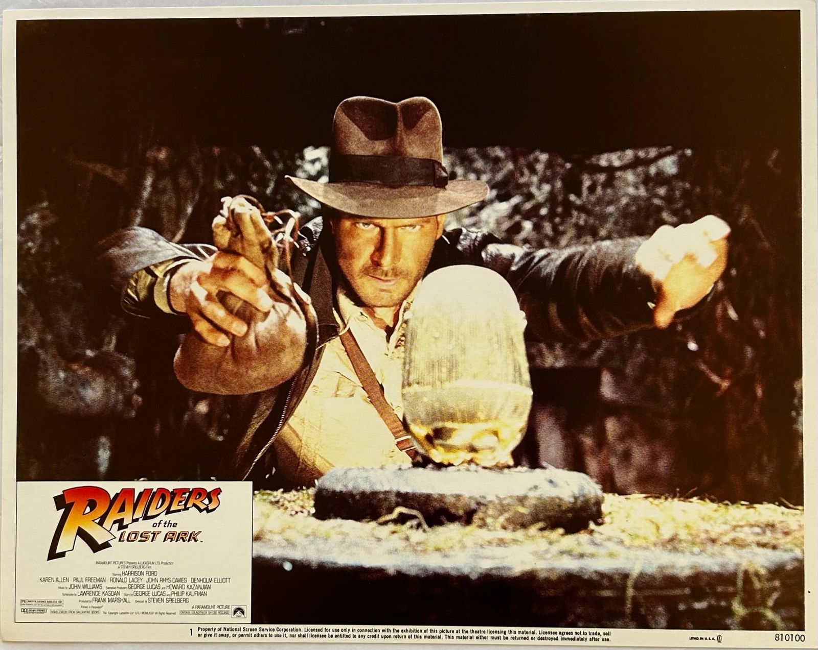 Raiders Of The Lost Ark - Original 1981 Lobby Card #1: 1981 - 14