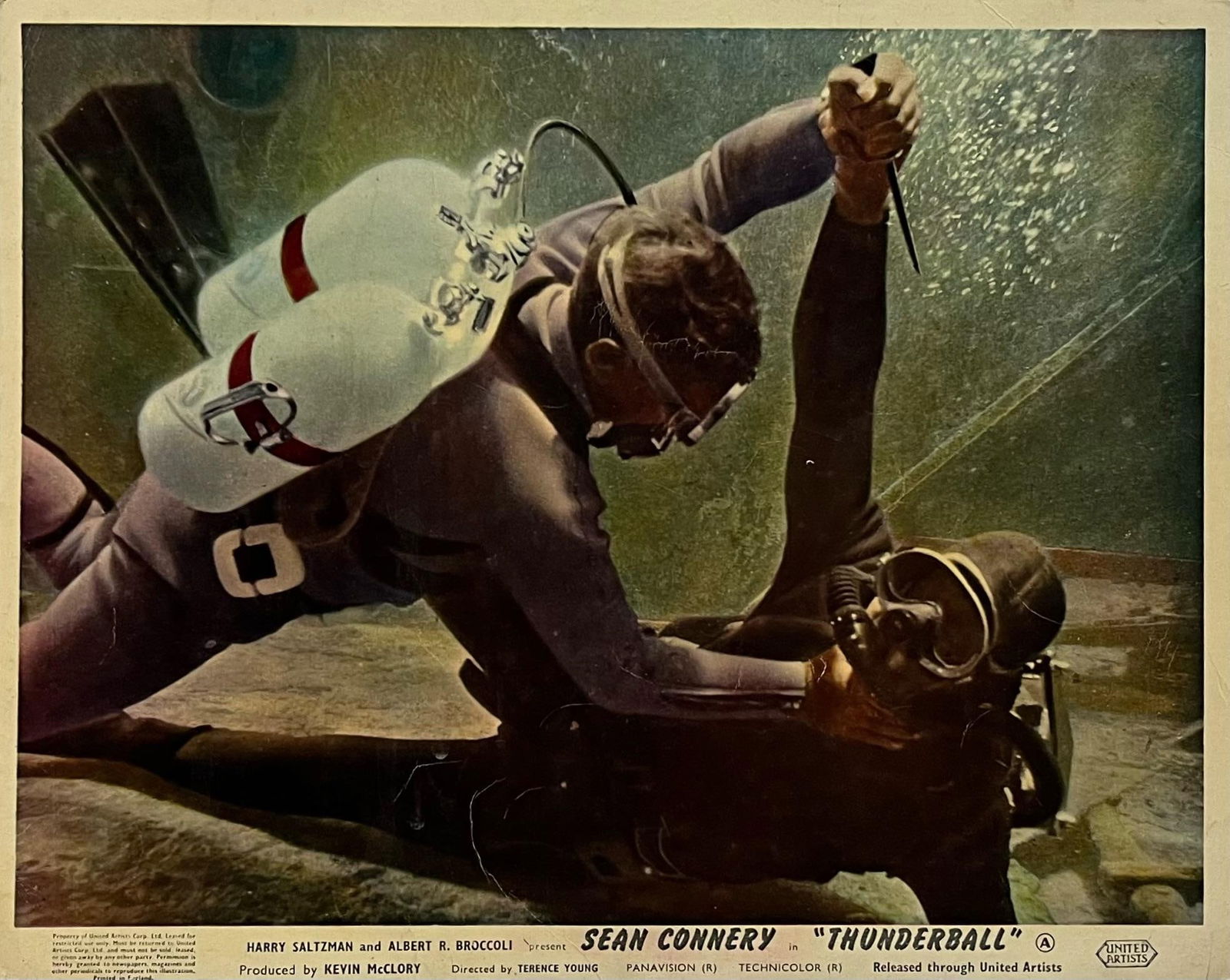 James Bond Thunderball - Original 1965 Lobby Card: 1977 - 2