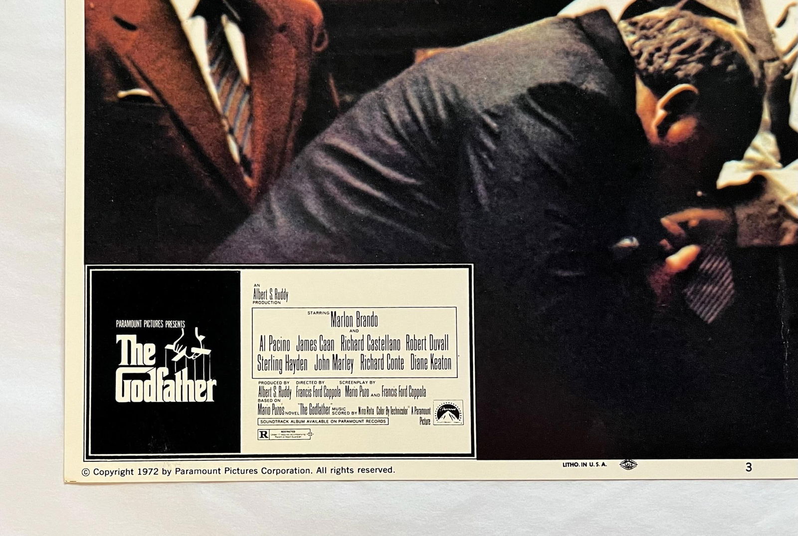 The Godfather - Original 1972 Lobby Card #3: 1972 - 16