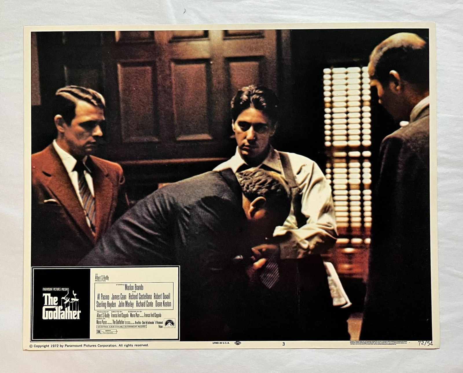 The Godfather - Original 1972 Lobby Card #3: 1972 - 8
