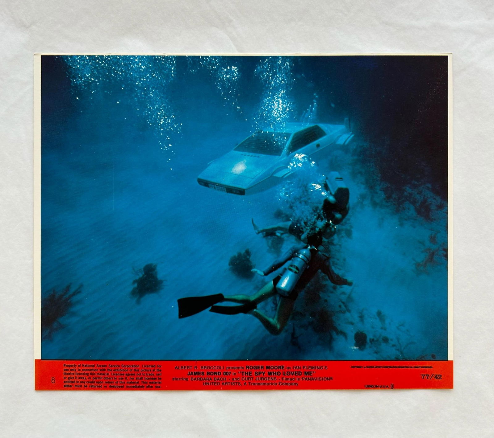 James Bond The Spy Who Loved me - Original 1977 Lobby Card #8: 1977 - 3