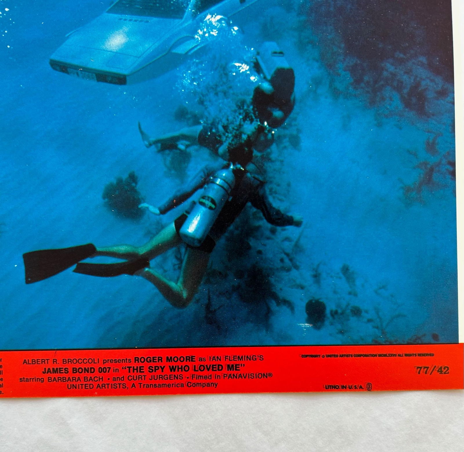 James Bond The Spy Who Loved me - Original 1977 Lobby Card #8: 1977 - 4