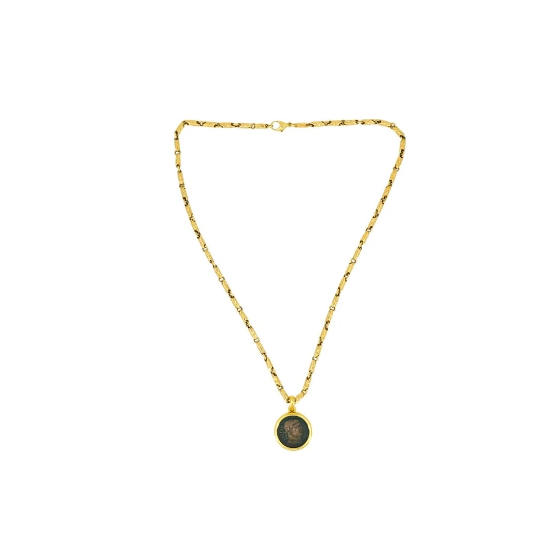 Bvlgari Bulgari Monete Necklace Ancient Roman Coin 18k Gold - 2