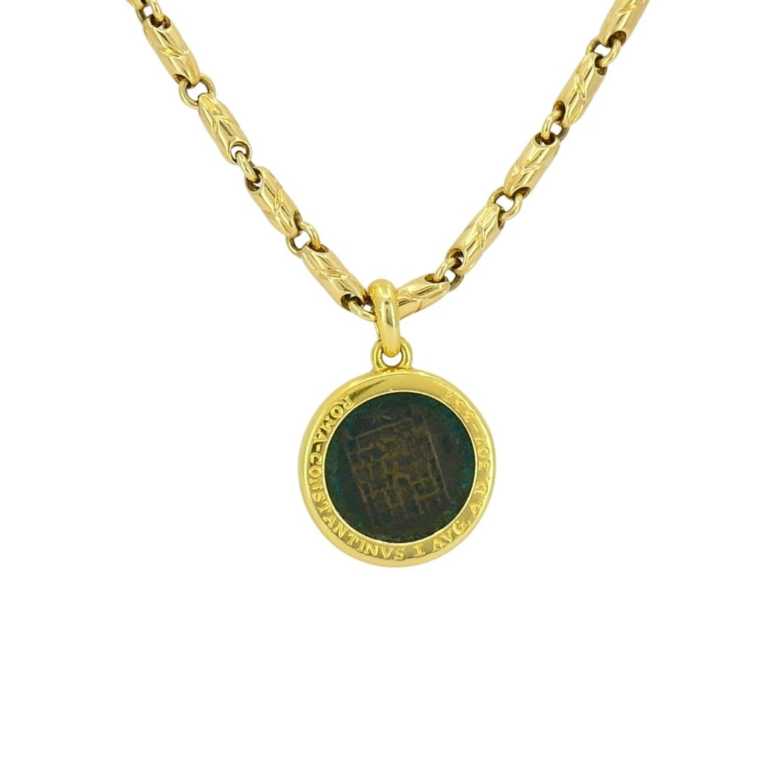 Bvlgari Bulgari Monete Necklace Ancient Roman Coin 18k Gold - 4