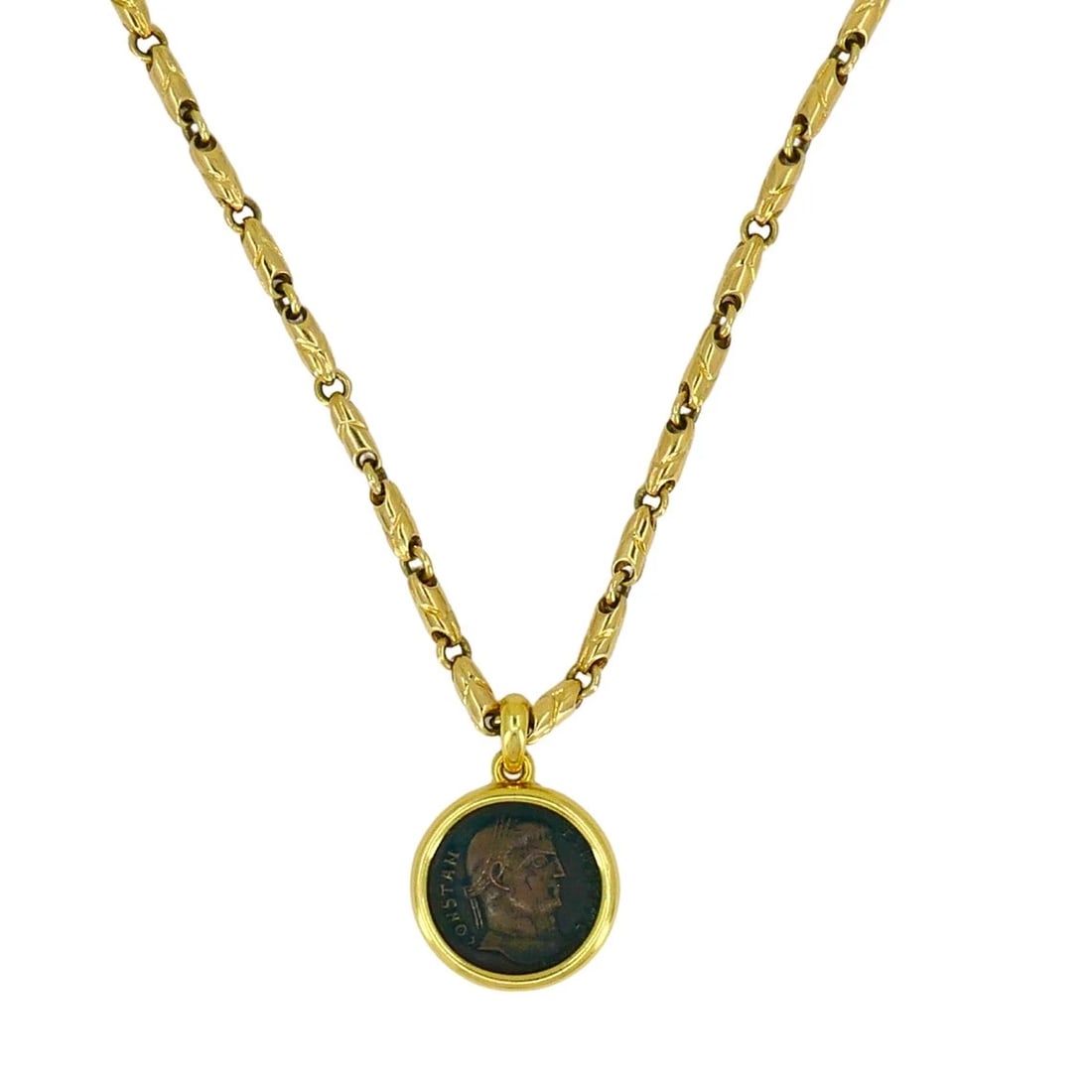 Bvlgari Bulgari Monete Necklace Ancient Roman Coin 18k Gold - 5