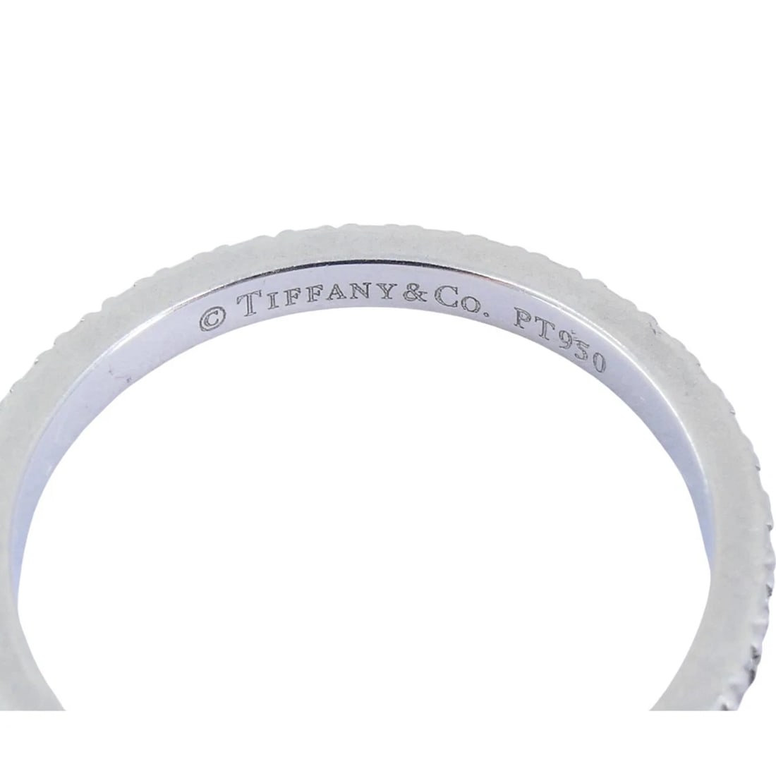 Vintage Tiffany & Co. Diamond Band Platinum Size 5.5 (51) - 6