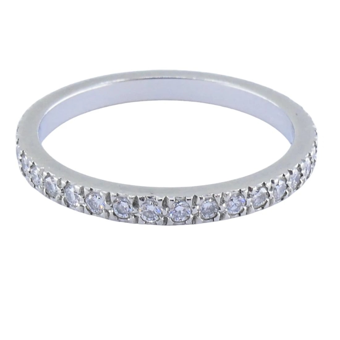 Vintage Tiffany & Co. Diamond Band Platinum Size 5.5 (51) - 8